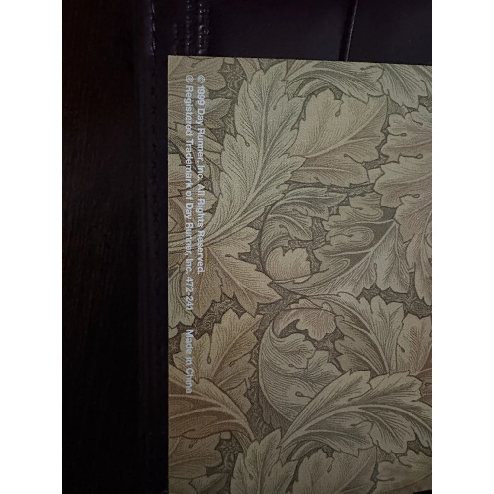 Vintage 90s Planner Day book Portfolio Regency Unused Oxblood Leather